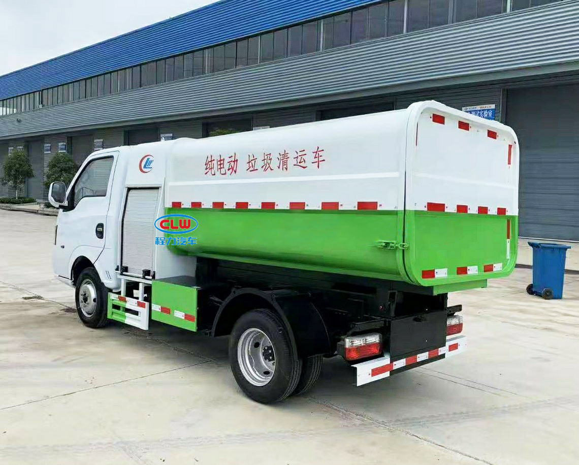 東風(fēng)4方純電動(dòng)掛桶垃圾車(chē)